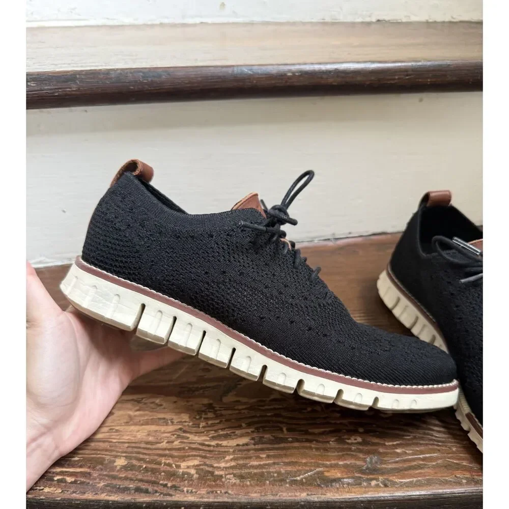 Cole Haan Men's Shoes Size 7 M ZeroGrand Stitchlite Wingtip Oxford Black